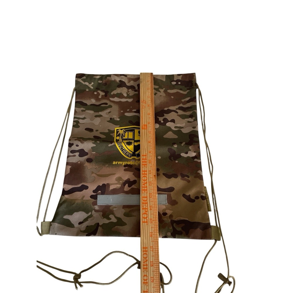 Army ROTC Southern Strike Battalion String Backpack‎ 16"x 13" Camo - Picture 4 of 6
